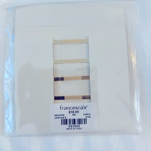 NWT Francesca’s Pamula Gemstone Crystal Bobby Pin Set (Unopened) BUNDLE of 2 - Picture 5 of 10